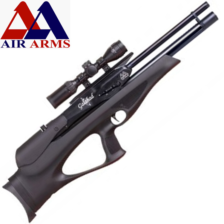 Air Arms Galahad Black Soft Touch Air Rifle Regulated - .177